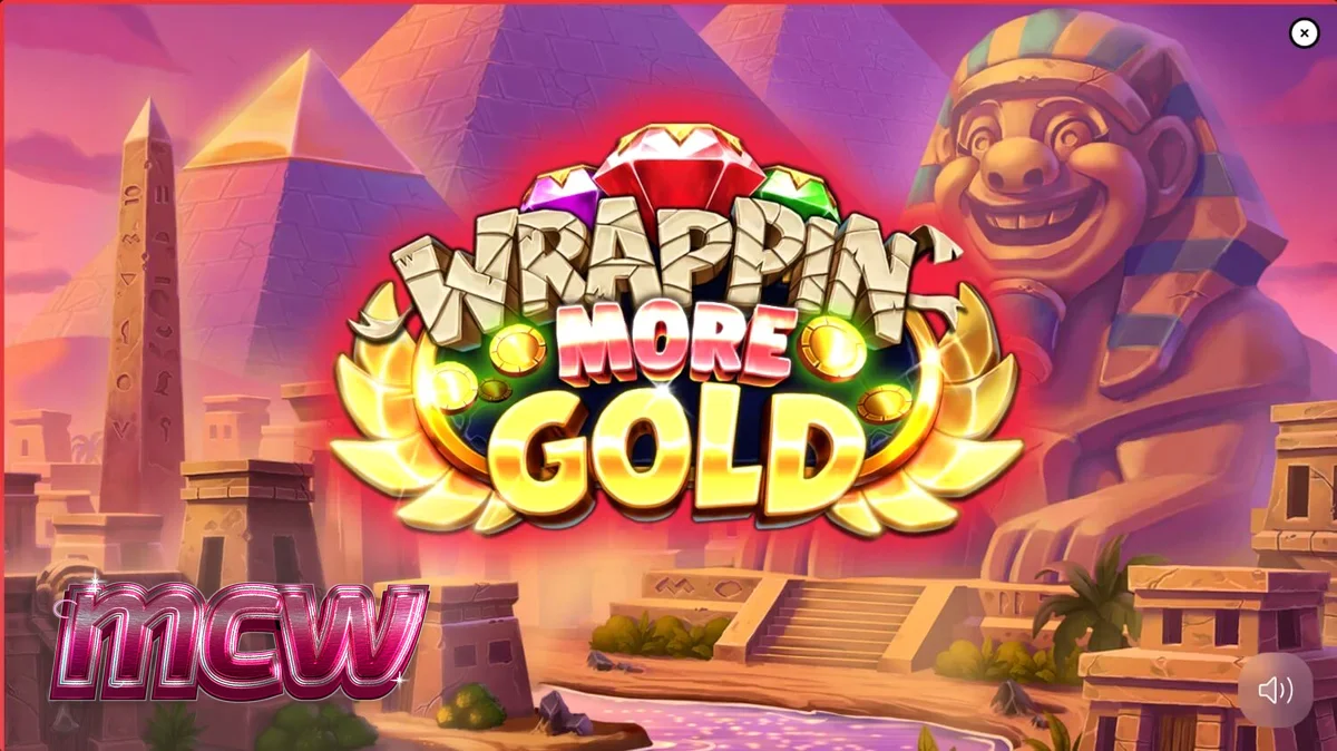 Wrappin’ More Gold স্লটের একটি রঙিন এবং প্রাণবন্ত দৃশ্য যেখানে মমি এবং রত্ন দেখা যাচ্ছে